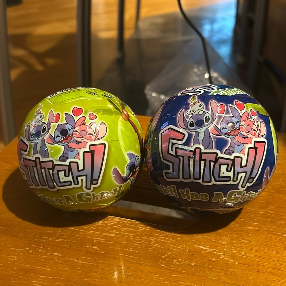 Two Mystery Stitch Toy Balls